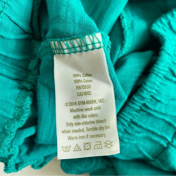 Crazy 8 Teal Colored Eyelet Ruffle Pull-On Skirt Sz 5/6 - Picture 5 of 5